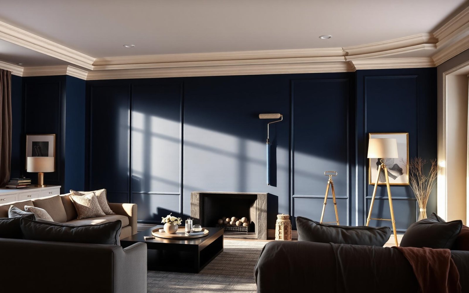 A room freshly painted with Real Coat Paints